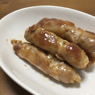 エノキの豚巻き柚子ポン風味